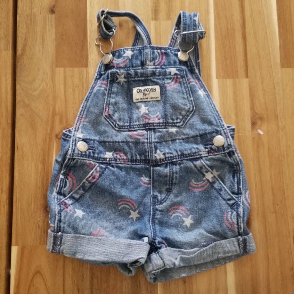 OshKosh B'gosh Stars Shortalls 6 Month